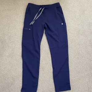 Figs Navy Blue Yola Skinny Scrub Pants, Regular Length